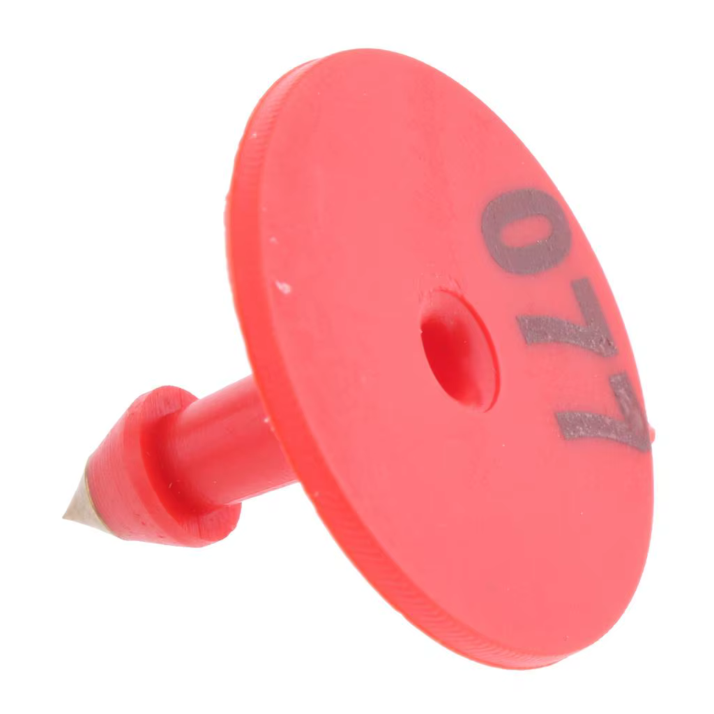 Etiqueta de oreja numerada para cerdos y ovejas – plástico naranja - imagen 4