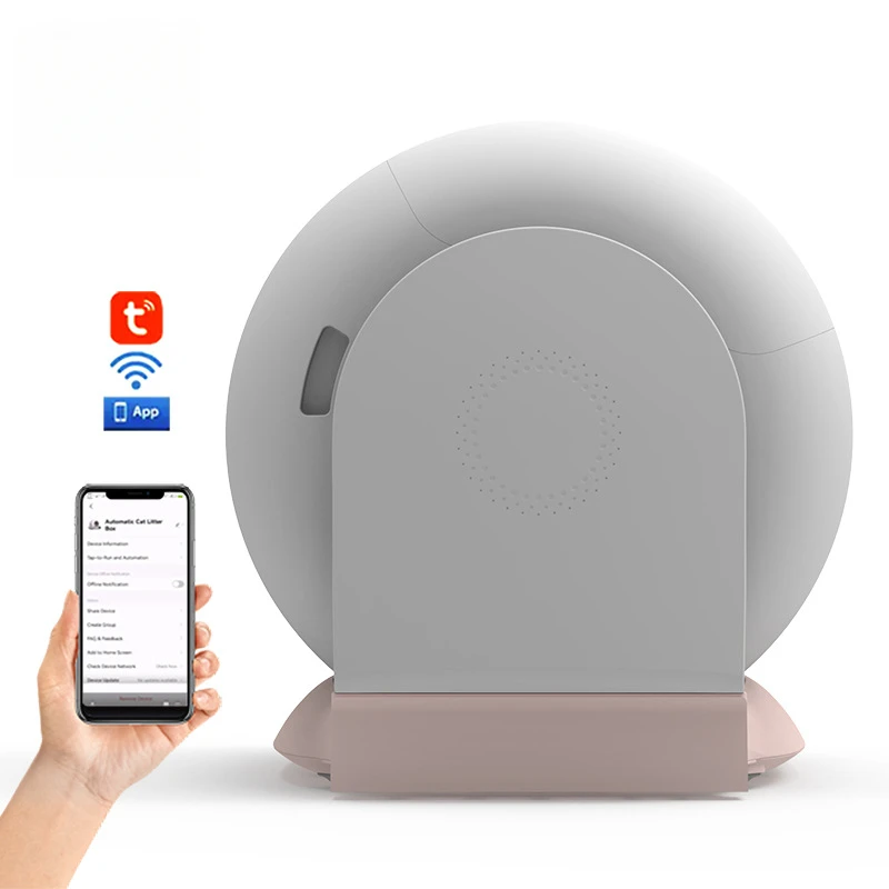 Caja de arena inteligente para mascotas y gatos, gran capacidad, Control por aplicación, desodorización, completamente cerrado, productos de accesorios de limpieza de inodoro para gatos - imagen 4