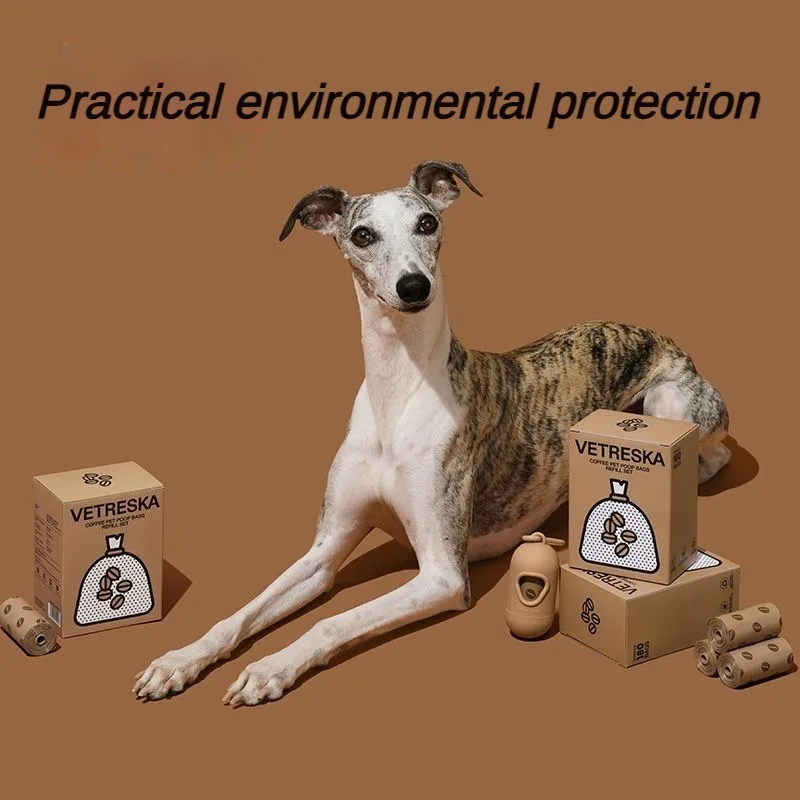 Bolsas gruesas para excrementos de perro aroma café – paseos limpios