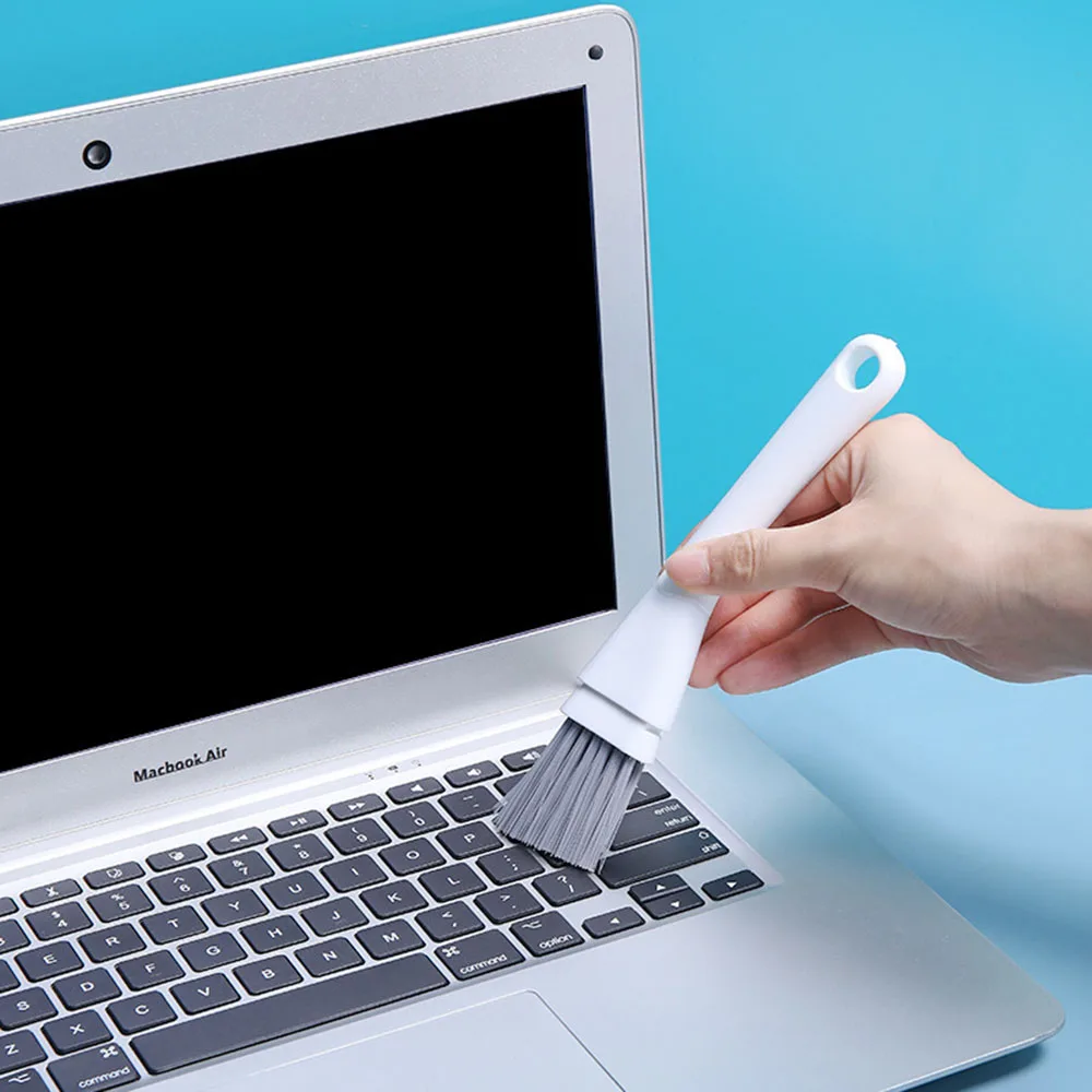 Cepillo multifuncional para ranuras de ventanas, limpiador para puertas/ventanas y huecos de azulejos con cabezal de cepillo estrecho y raspador - imagen 2