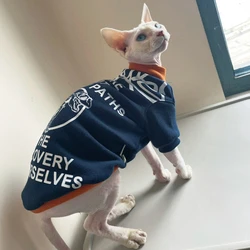 Sudadera vellón cálido con dinosaurio para gato Sphynx