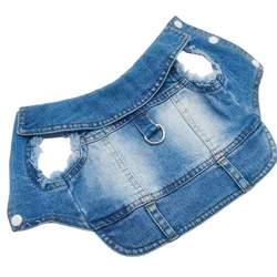 Chaleco vaquero con arnés para perros pequeños - Ideal para Yorkie y Caniche
