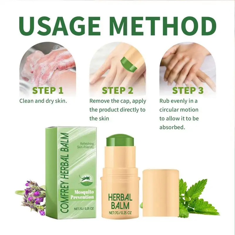 Bálsamo para morder al aire libre, bálsamo botánico, crema suave para morder la piel, calmante de larga duración, bálsamo para después de morder, crema no grasa para exteriores - imagen 2