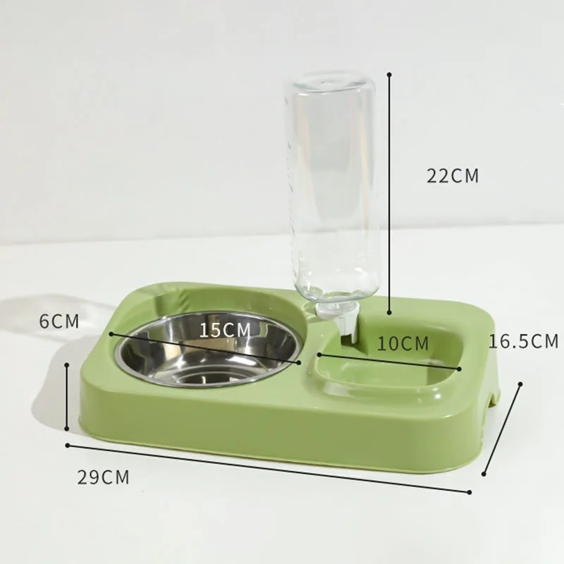 Comederos dobles en acero inoxidable para perros y gatos domesticos - imagen 5