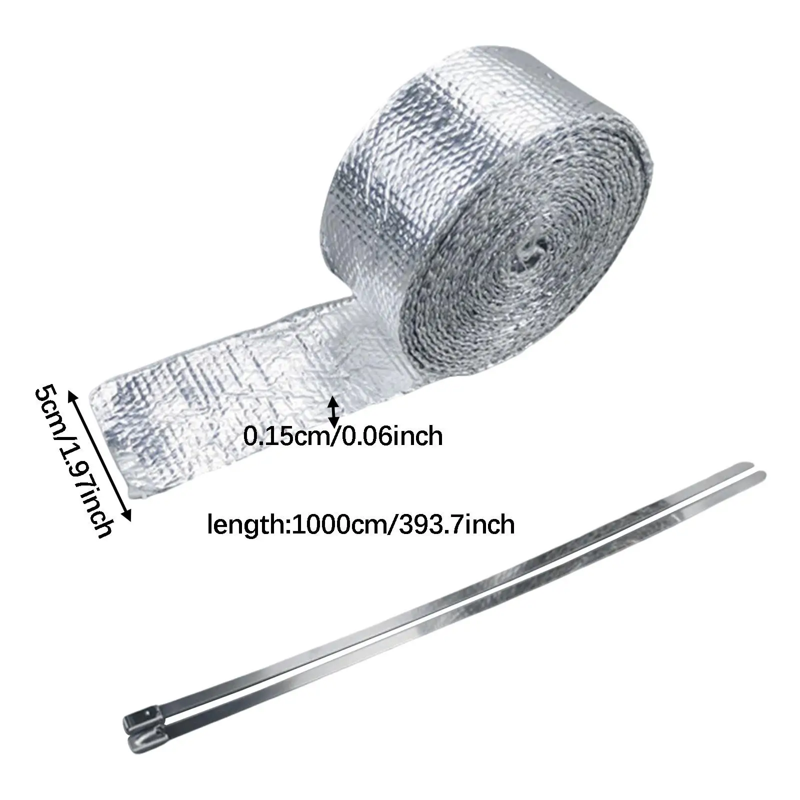 Fiberglass Aluminum Foil Double Sided Tape,Multipurpose Exhaust Heat Resistant Tape Self Adhesive for Repair Ductwork Dryer Vent