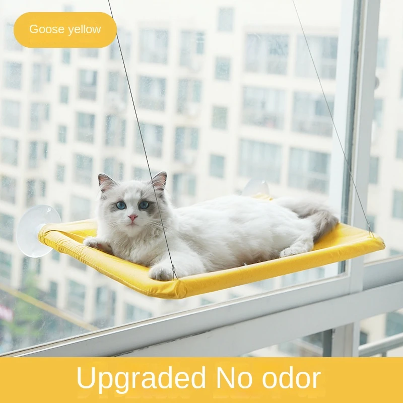 Camas colgantes cómodas para mascotas, hamaca para ventana, cojín para perros, estantes aéreos, manta, alfombrilla para gatos, accesorios para dormir, producto - imagen 4