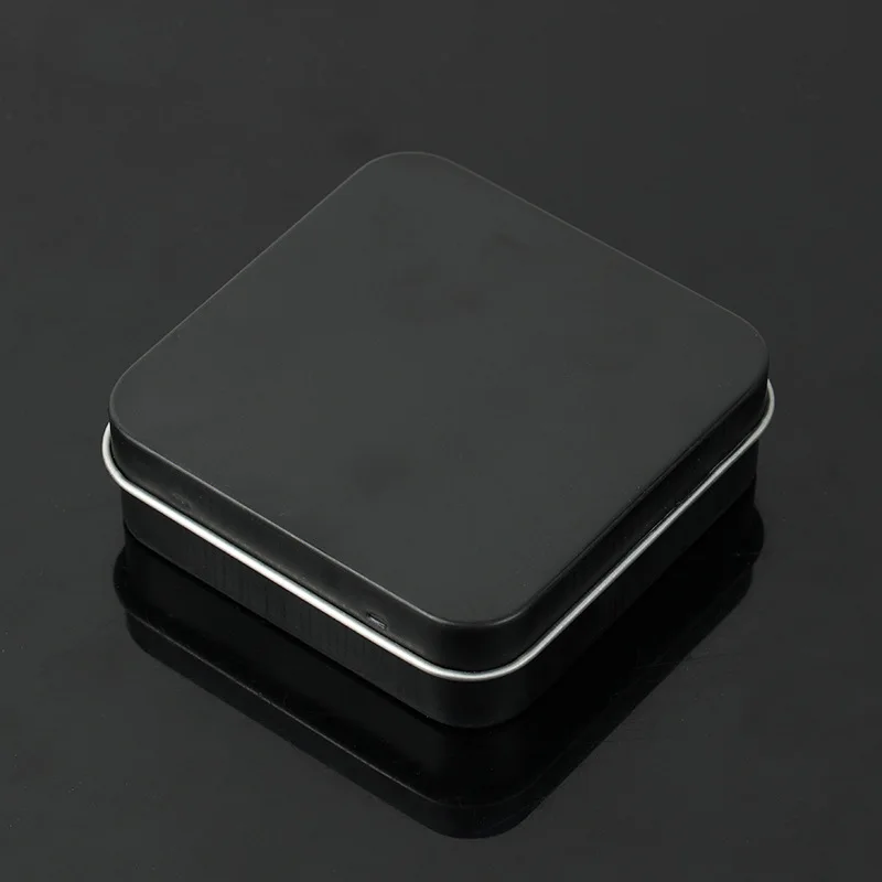 Mini caja de lata vacía cuadrada de Metal, estuches para pastillas de caramelo, joyero, contenedores de almacenamiento, organizador pequeño, 1 Uds. - imagen 4