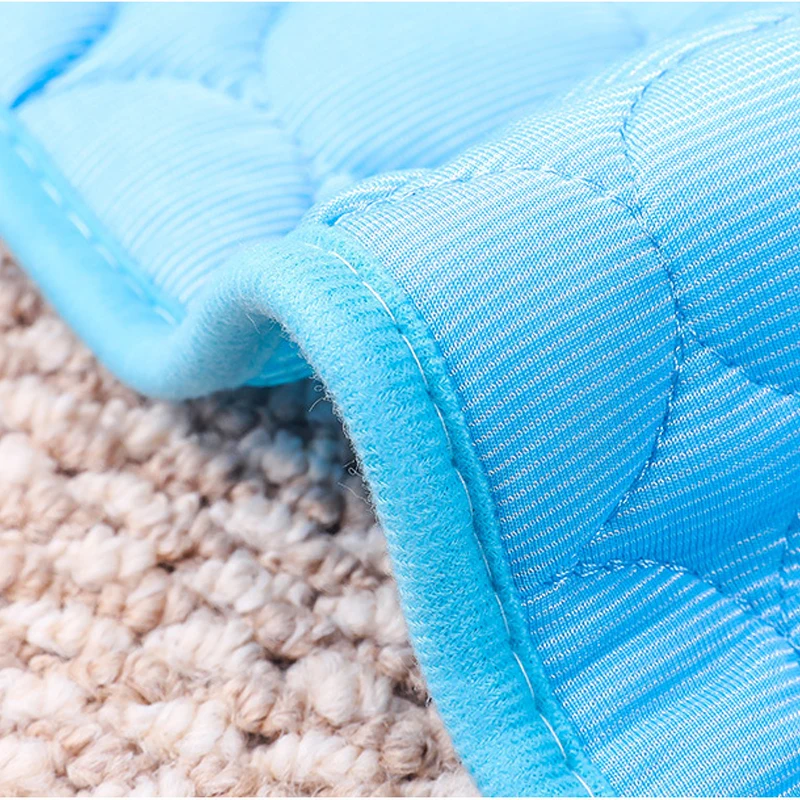 4 Uds. Estera autoenfriante, almohadillas refrescantes lavables para mascotas, manta, estera para perrera para dormir, alfombrilla para dormir de seda helada para animales pequeños - imagen 3