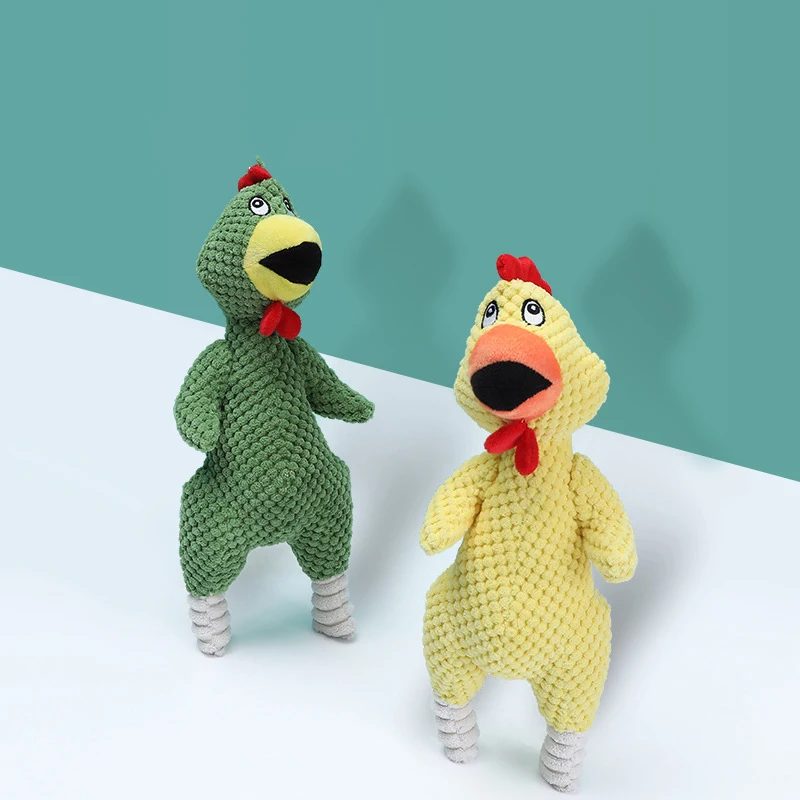 Juguete chirriante para perros pequeños Meduim, peluche suave para masticar, forma de Animal relleno, resistente a mordeduras, juguetes de entrenamiento para masticar y morder - imagen 2