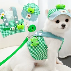 Conjunto arnés correa y sombrero para perros pequeños – Chaleco verano