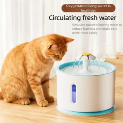 Fuente de agua automática para gatos – Acero inoxidable, bomba silenciosa