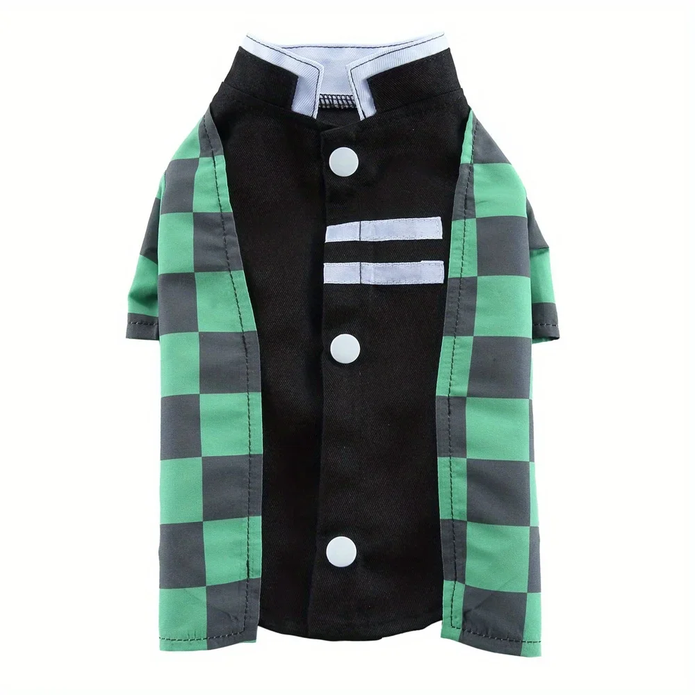 Disfraz de Halloween para mascotas para perros y gatos pequeños – Disfraz de cosplay para cachorros y gatitos, kimono japonés - imagen 2