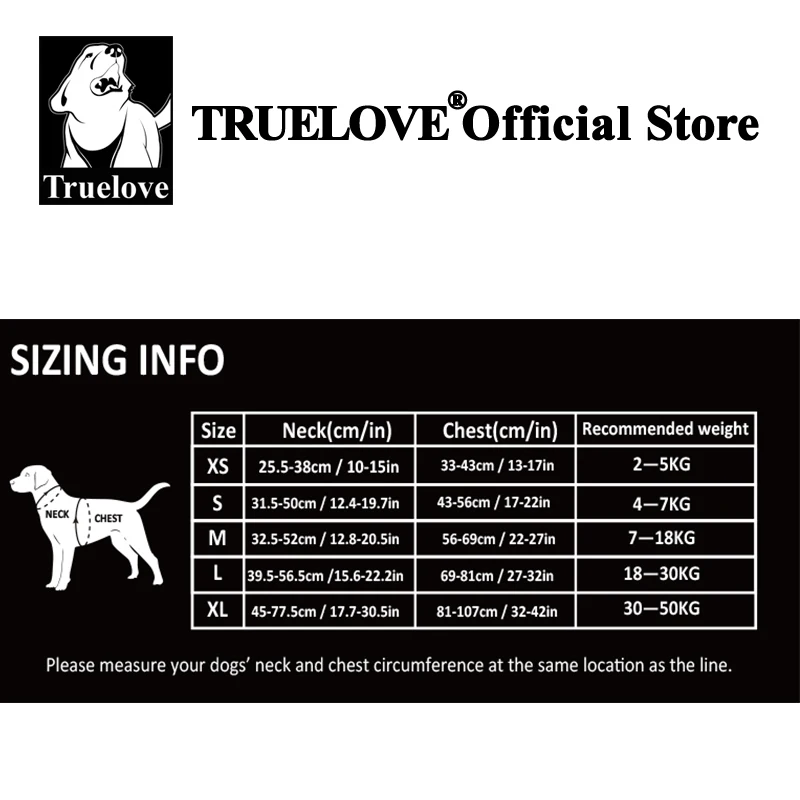 TRUE LOVE Arnés para mascotas Sin tirones Arnés para perros reflectante de nailon Control cómodo ajustable Step-in Brilliant Truelove TLH5654 - imagen 5