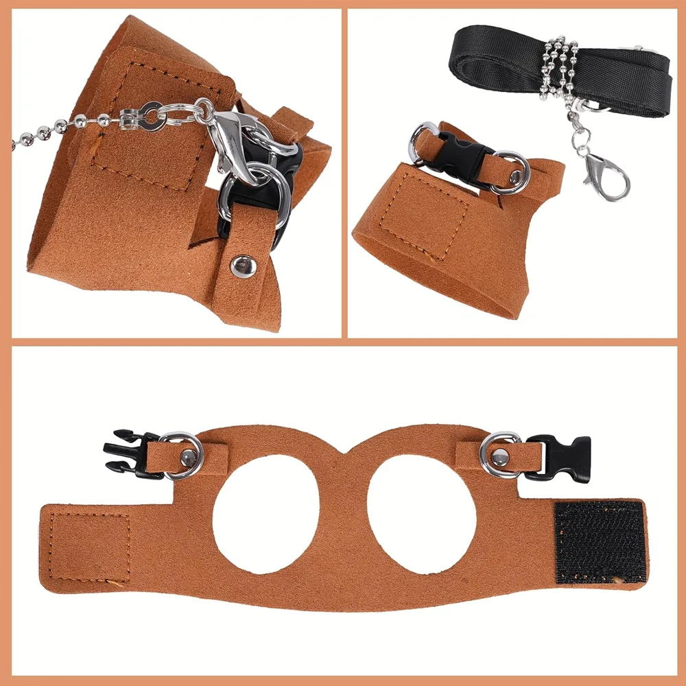 1 Juego de arnés de ardilla para mascotas con correa, arnés ajustable y transpirable, juego de correa para animales pequeños, adiestramiento al aire libre y caminar - imagen 5