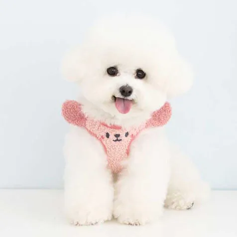 Correa Estilo Chaleco para perro, arnés de cadena para caminar, oso de peluche pequeño, suministros para gatos - imagen 3