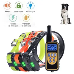 Collar anti ladridos impermeable con mando a distancia para perros