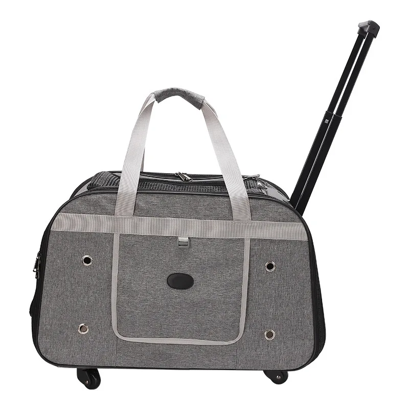 Bolsa plegable para tirante de mascotas, bolsa transpirable de gran espacio para mascotas, tirante portátil de gran capacidad, regalo de vacaciones, suministros para gatos - imagen 3