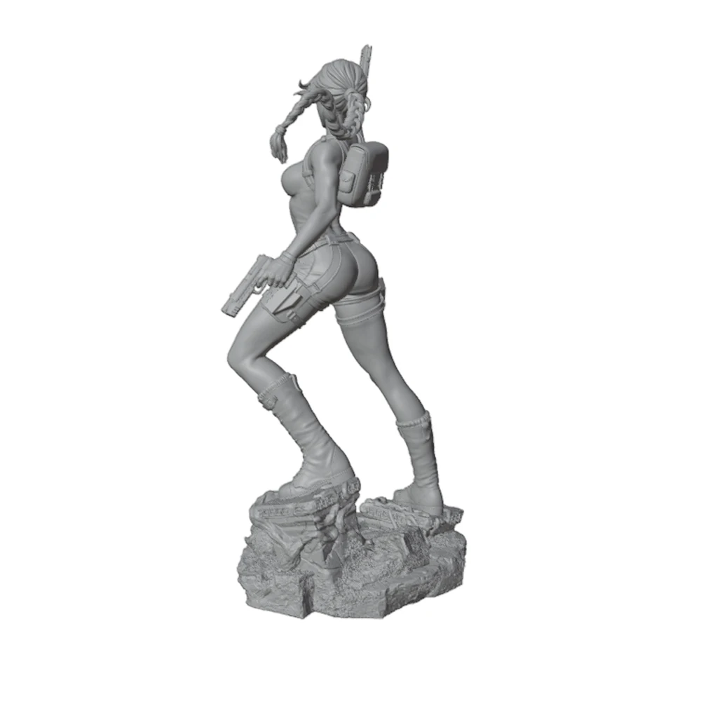 Figura de resina sin pintar para juegos de rol, gato y perro - imagen 2