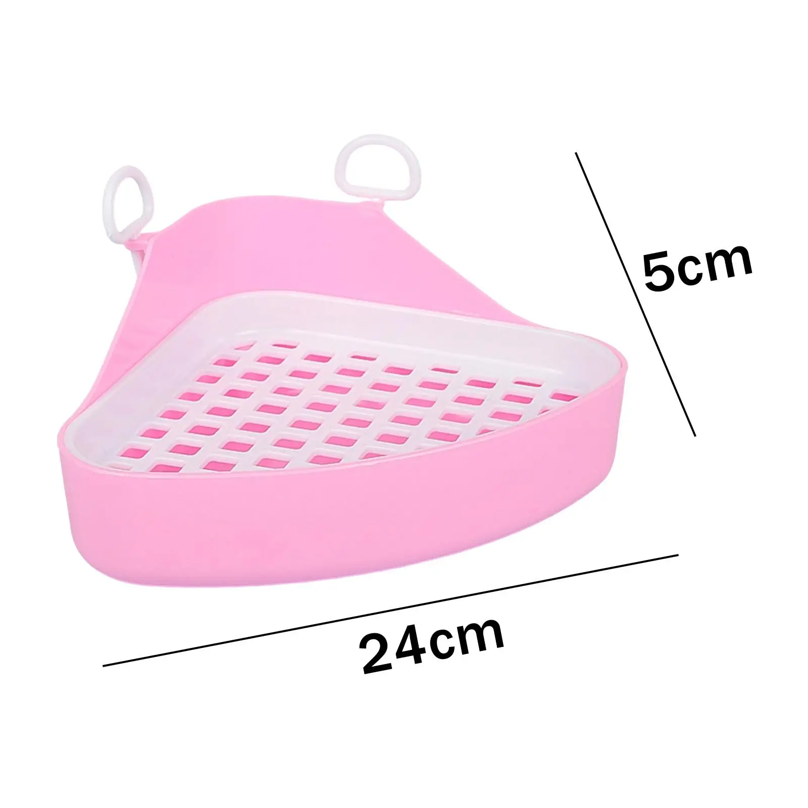 Triangular Potty Tray with Grid Pet Toilet Corner for Chinchillas Triangular Potty Tray with Grid Pet Toilet Corner for Chinchillas