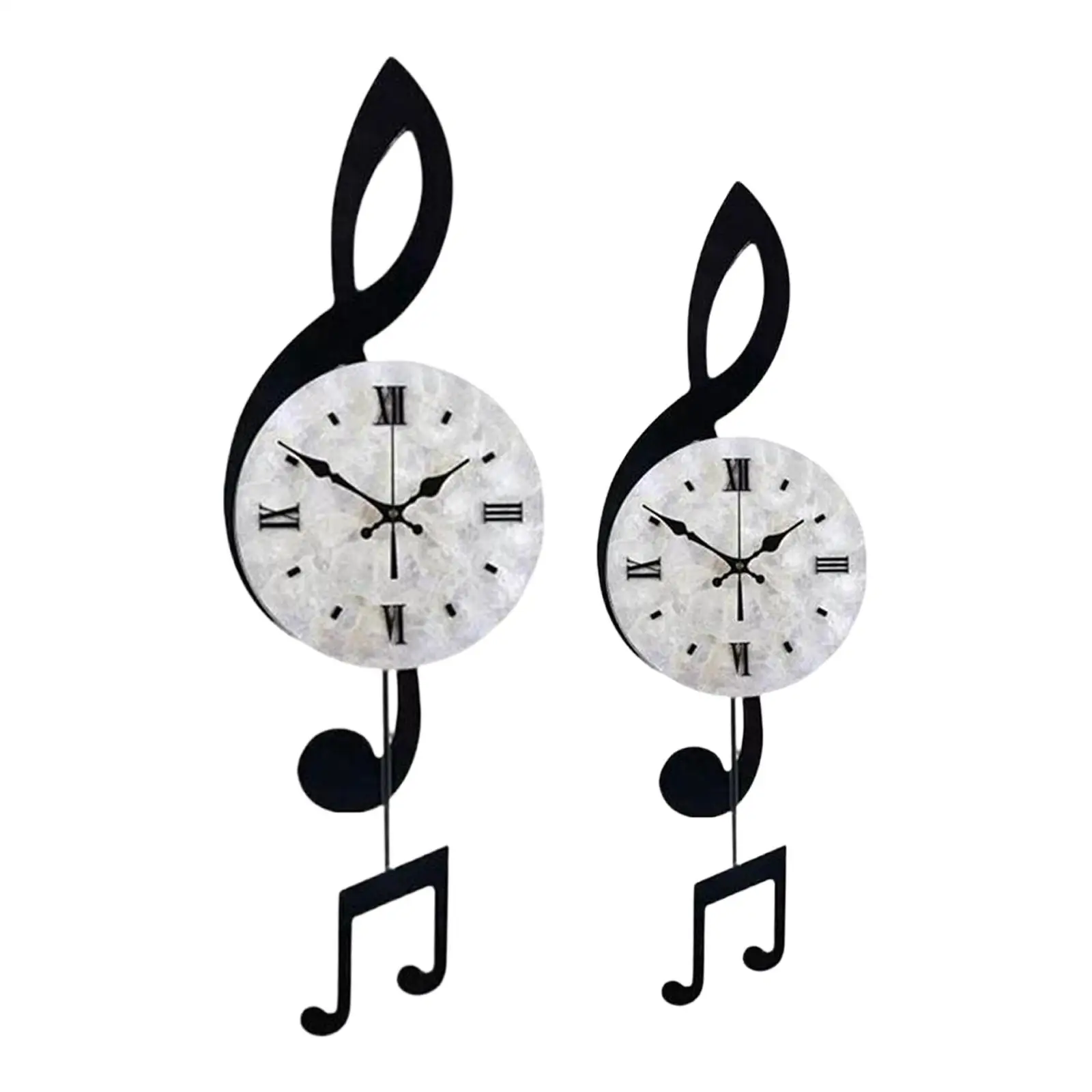 Reloj de pared con nota musical, reloj colgante, nota acrílica decorativa moderna, arte para sala de estudio, escuela, guardería, granja - imagen 3