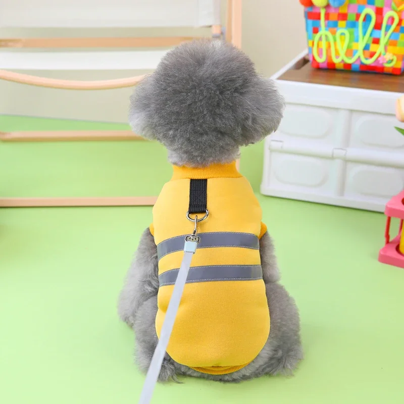 Chaleco reflectante para cachorros, ropa para perros y gatos pequeños y medianos, chaqueta para Chihuahua, Bulldog Francés, Yorkies, Shih Tzu, trajes de Pug - imagen 4