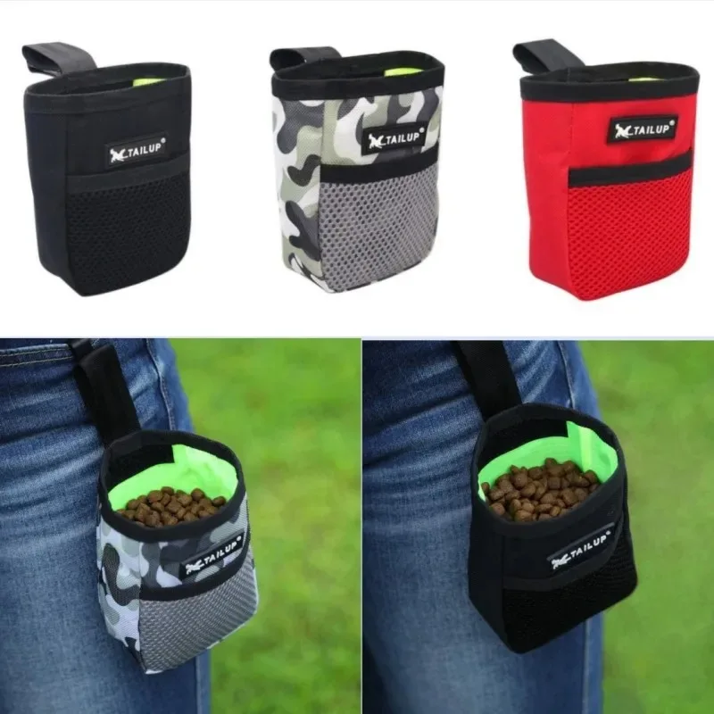 Bolsa de aperitivos portátil para adiestramiento al aire libre para perros, suministros para mascotas, fuerte resistencia al desgaste, productos para cachorros de gran capacidad, riñonera duradera - imagen 4