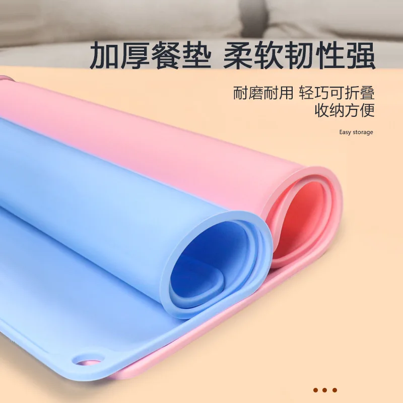 Nueva mantel individual de silicona para mascotas, antideslizante, resistente al agua y fácil de limpiar, necesidades diarias, mantel individual para perros y gatos, productos para mascotas - imagen 3