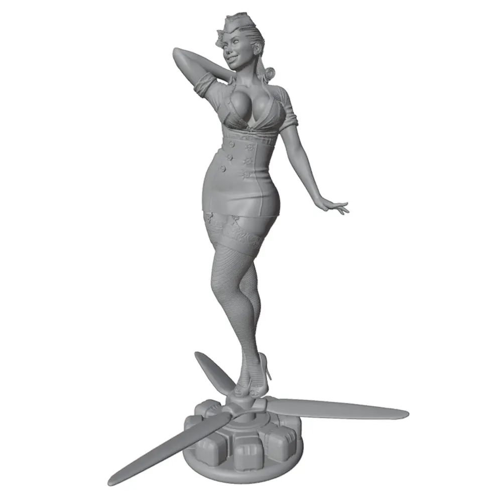 Kit modelo piloto sexy 1/24 – Resina GK sin pintar - imagen 2