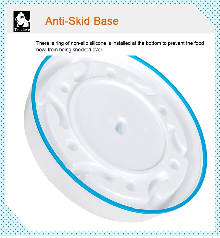 Truelove-comedero lento para mascotas, puzle antideslizante, cuenco interactivo antiasfixia para perros pequeños y medianos, TLT2601 - imagen 4
