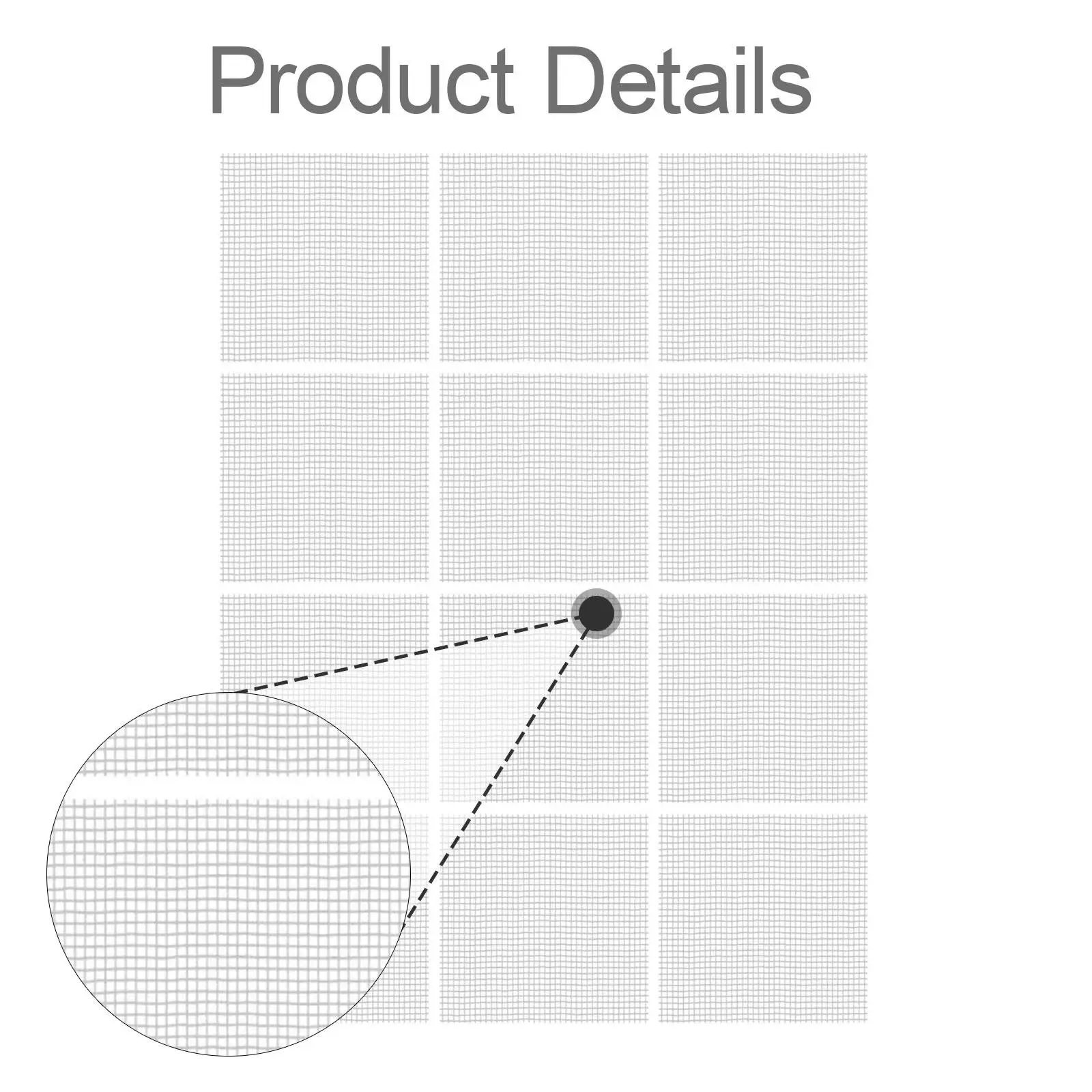 Rejilla de mosaico de malla de 12 piezas, hoja de respaldo de malla impermeable, rejilla de instalación de azulejos de hoja de malla de fibra de vidrio,