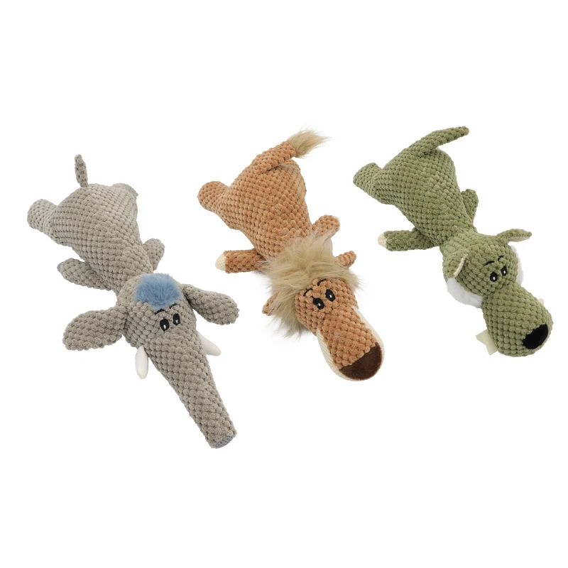 Nuevo juguete de peluche con sonido de cornvelvet en forma de animal para perros, dientes resistentes a mordeduras, suministros para mascotas - imagen 5