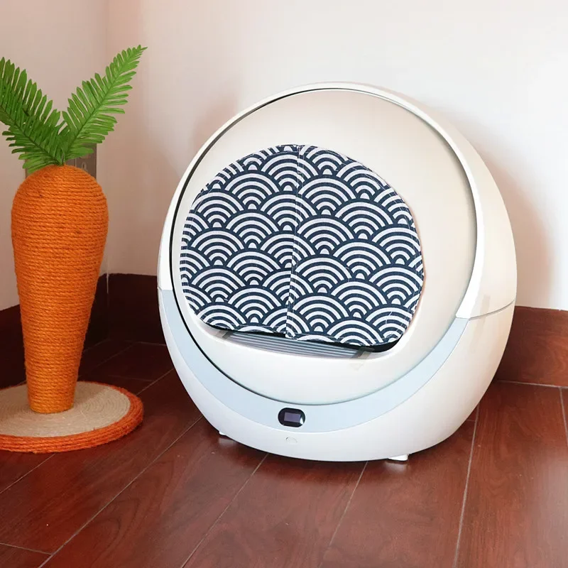 Cortina de gato a prueba de olores y polvo, accesorios desodorantes hechos a mano para PETREE, cortinas de caja de arena automática - imagen 2