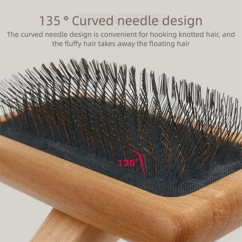 Cepillo rebanador para perros para quitar y cuidar, cepillo para perros y gatos, deshedding elimina enredos debajo del abrigo y pelusa suelta para el pelo de mascotas - imagen 3