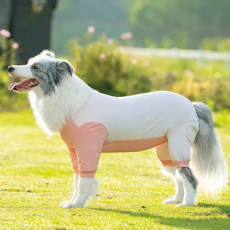 Ropa fresca de verano a prueba de sol para perros grandes, mono para perros de 4 patas resistente a insectos para Schnauzer Corgi Husky Labrador Golden Retriever - imagen 2