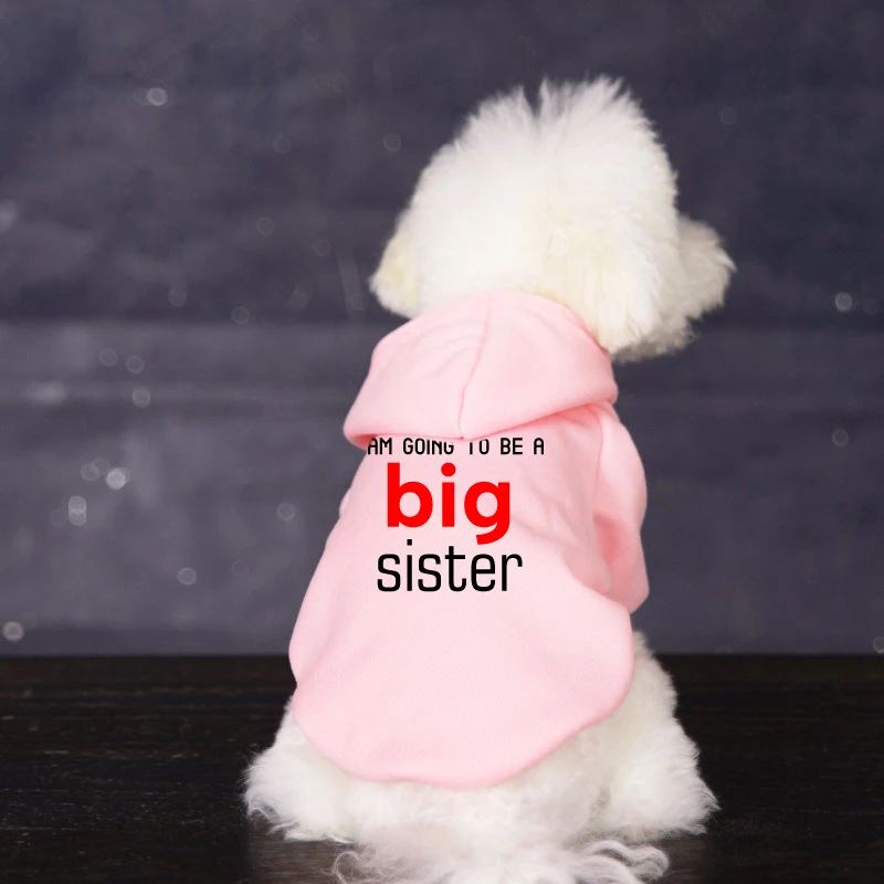 Ropa de invierno para perro, abrigo de lana para Hermana Grande, chaqueta para cachorro, sudadera cálida para gato, sudaderas con capucha para mascotas pequeñas y medianas - imagen 5