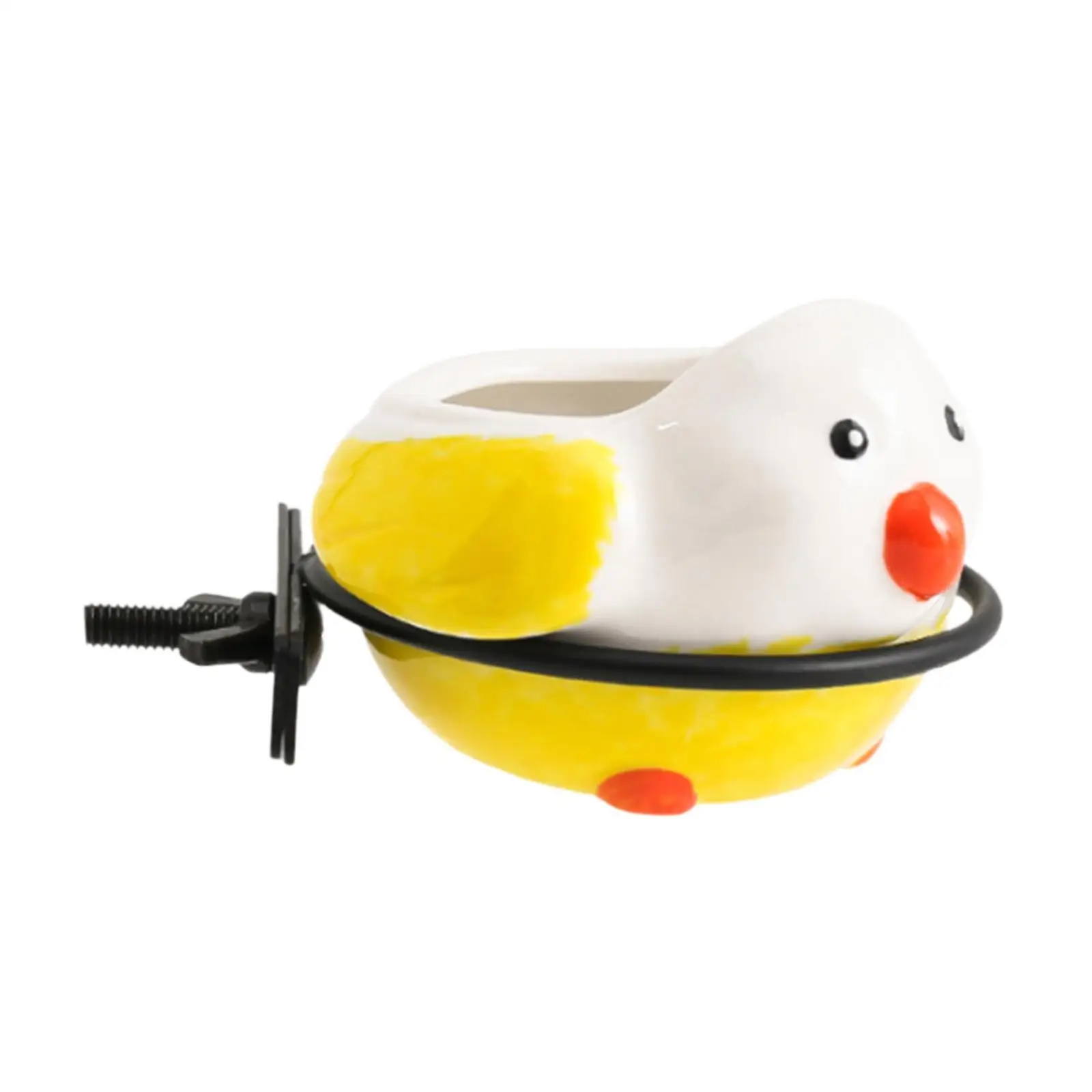 Birdcage Food Bowl, Ceramic Bird Feeding Dish Cup with Clamp Holder, Food Water Bowl for Hamster, Macaw, , Parrot