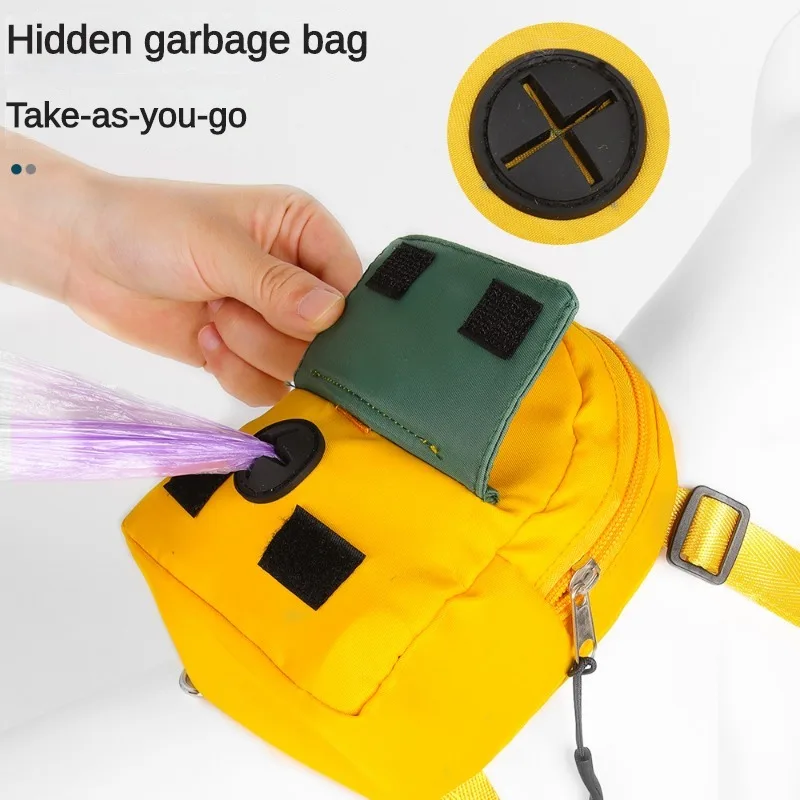 Mochila con arnés y correa para perro, bolsa autoportante ajustable para mascotas pequeñas y medianas (M, naranja) - imagen 5