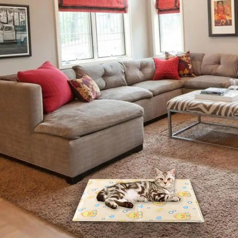 Cama de refrigeración impermeable para perro y gato, manta de hielo automática, almohadilla de hielo multifuncional para mascotas, alfombrilla esencial de verano para mascotas - imagen 2