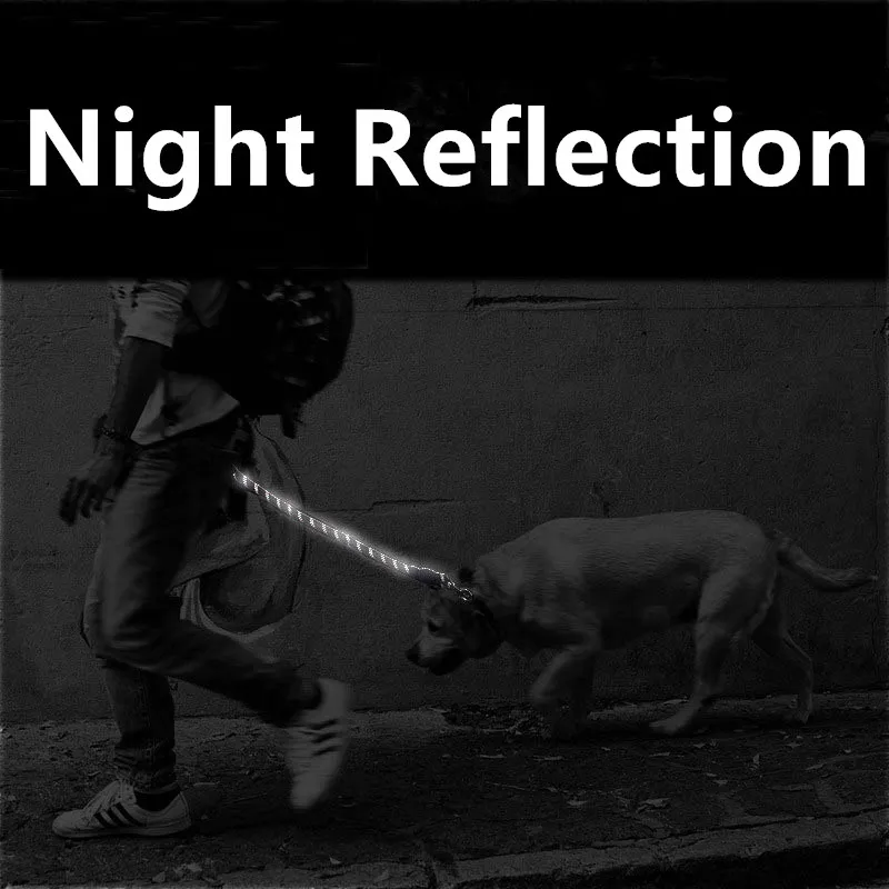 Correa para perro, correa corta para perros, correas reflectantes para perros, correas con mango cómodo para caminar, cuerda impermeable para mascotas, suministros para mascotas - imagen 4