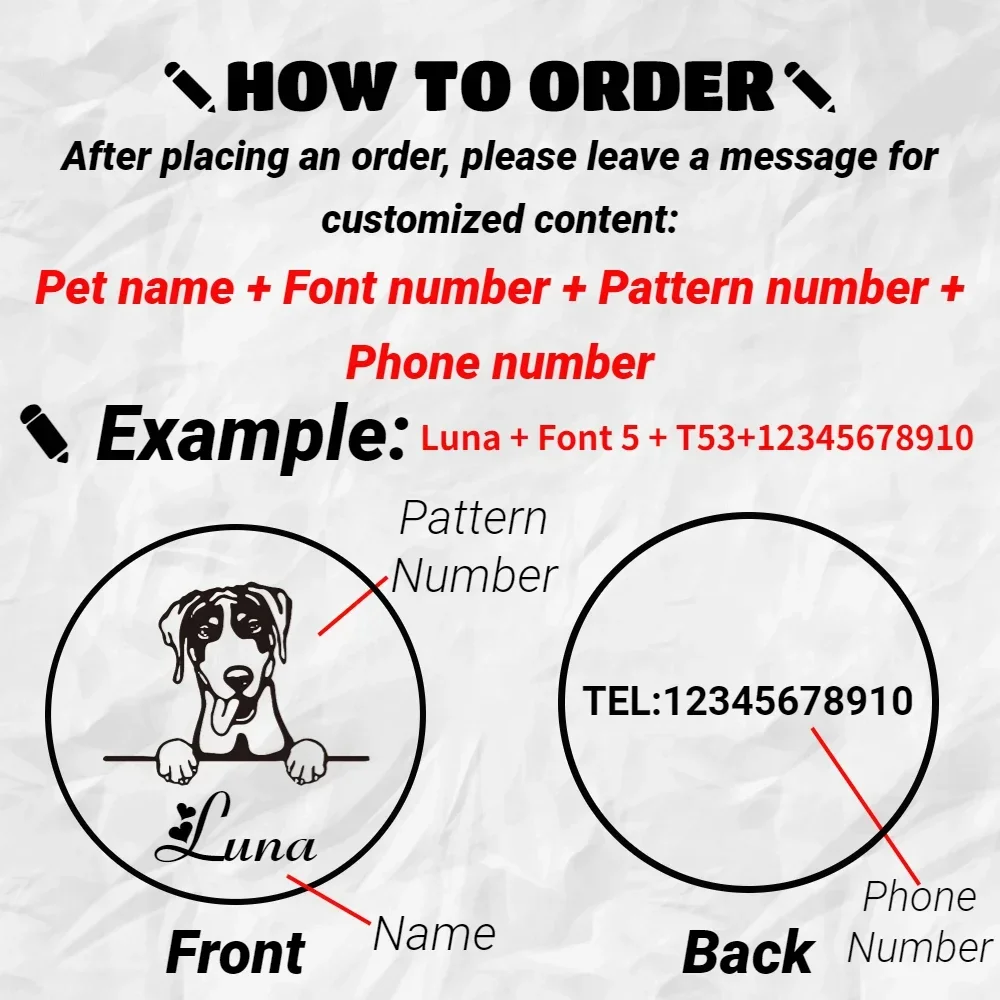 Etiquetas de identificación personalizadas para mascotas, grabado de latón martillado a mano, collares antipérdida para cachorros y gatitos, etiqueta con nombre para perros y gatos, accesorios para perros y mascotas - imagen 5