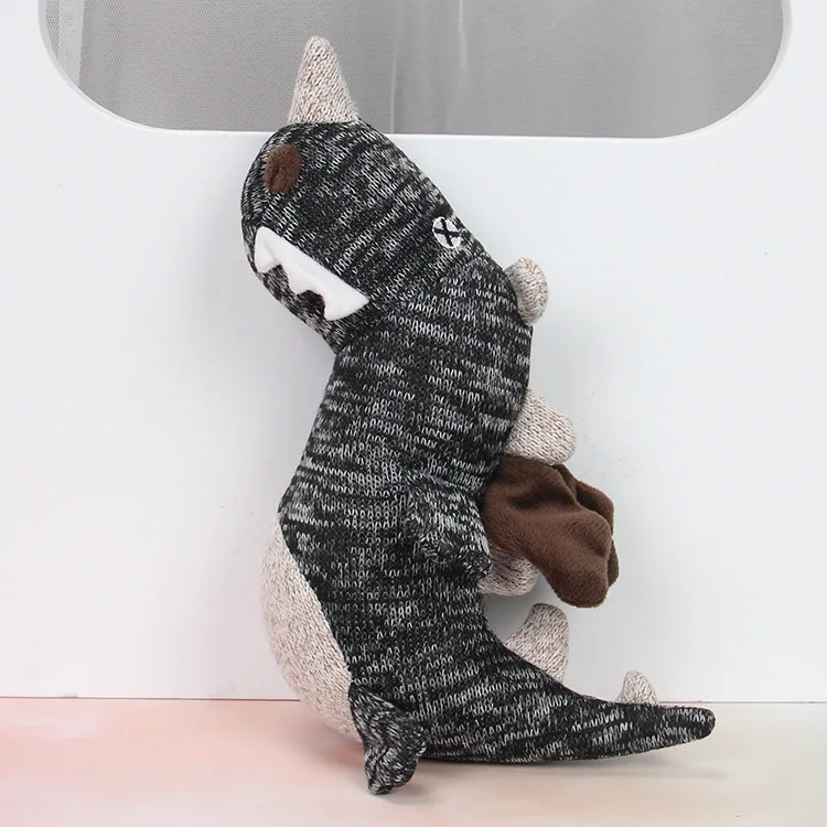 Juguetes con sonido para morder mascotas, juguete de peluche de punto suave, entrenamiento interactivo, molienda de dientes, juguete para perros, accesorios para perros, juguetes para perros pequeños - imagen 2