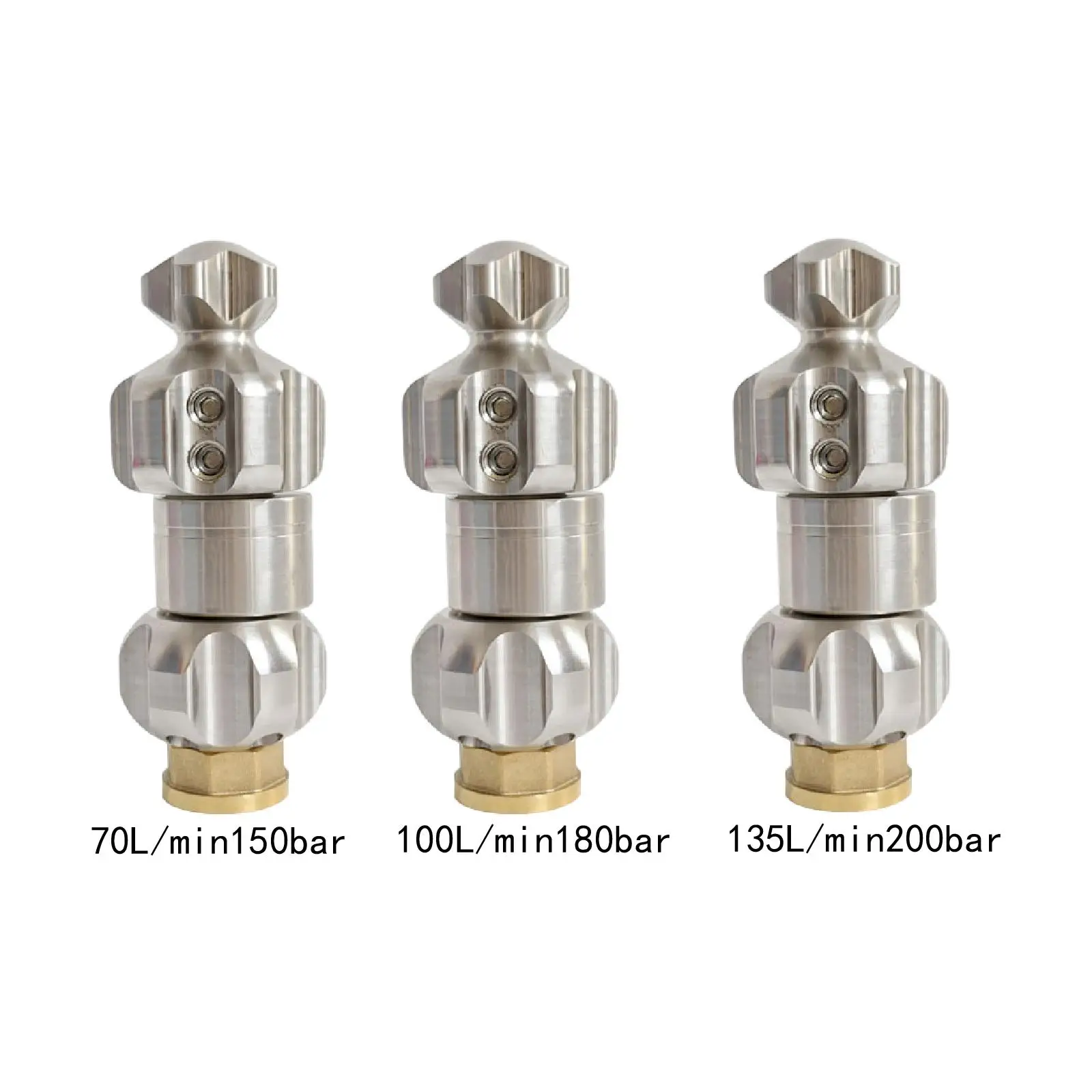 Sewer Jetter Nozzle Tool Compact Repair Parts Sturdy for Pressure Washer 3/4