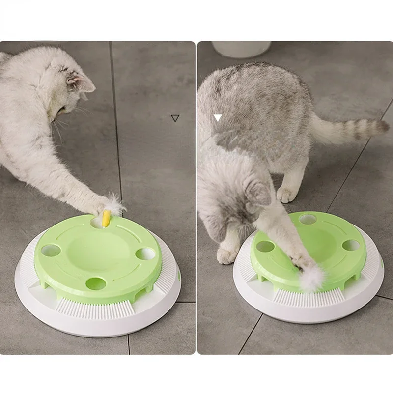 Juguete eléctrico para mascotas, placa giratoria automática, juguete interactivo para ejercicio, ratones y animales - imagen 4