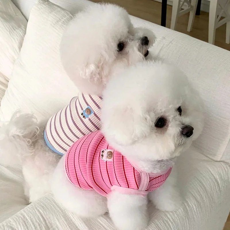 Chaleco refrescante a rayas para perros pequeños y gatos – Verano - imagen 5