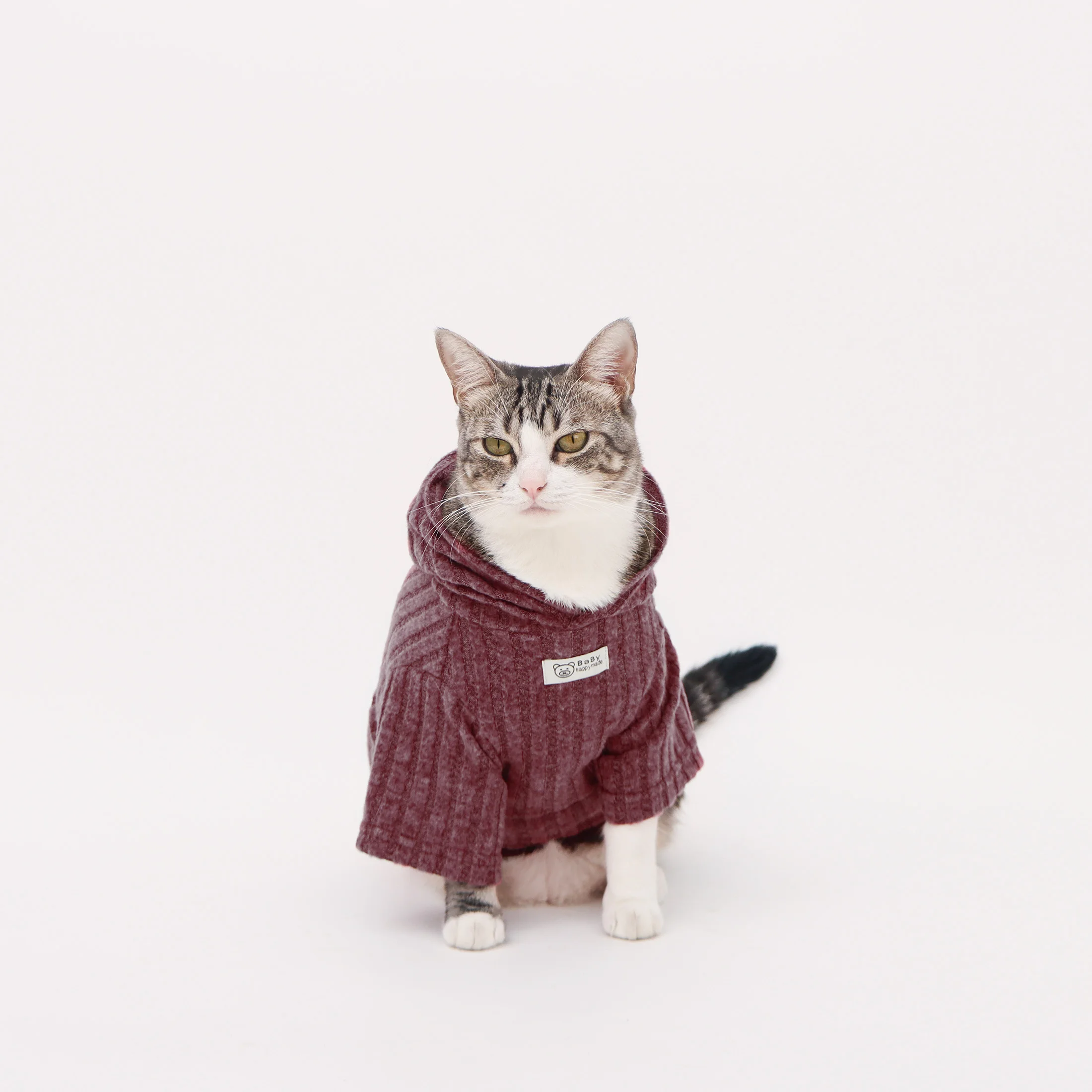 Sudadera con capucha cálida para perros y gatos pequeños, suave - imagen 4