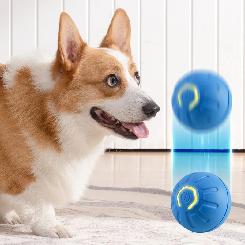 Pelota de juguete inteligente para perros, juguete interactivo electrónico para mascotas, pelota móvil, USB, rebote automático para cachorros y gatos, producto de juguete - imagen 3