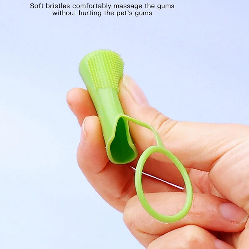 Juego de cepillos de dientes para perros, cepillos de dientes suaves para limpieza de dientes de perros, cuidado bucal, limpieza de boca, 3 uds., cepillo de dientes para gatos, suministros para el cuidado de mascotas - imagen 5