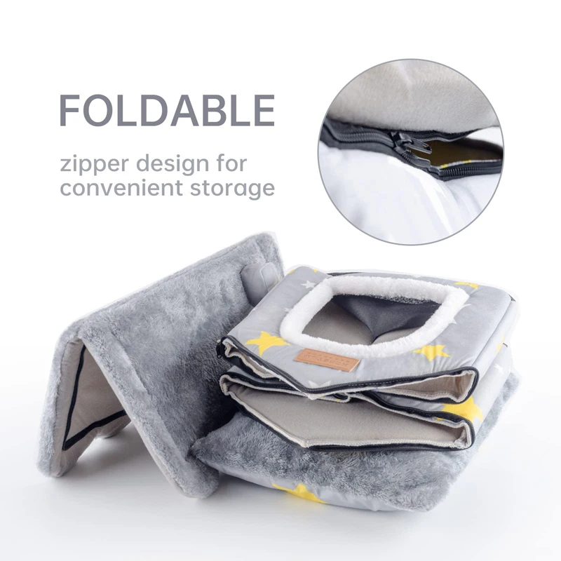 Casa interior para perros con postes de seguridad espuma elástica