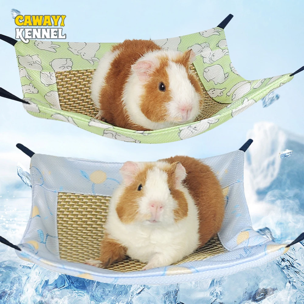Hamaca refrescante de verano para hámster, cama colgante, alfombrilla de ratán para animales pequeños, Chinchillas, planeador de azúcar, ardilla, Hurón, suministros para mascotas