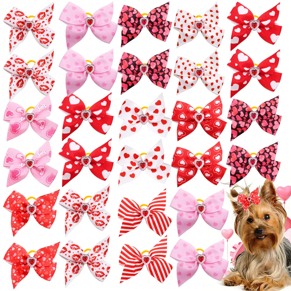 Gomas decorativas para pelo de perro – Modelos corazón y diamante